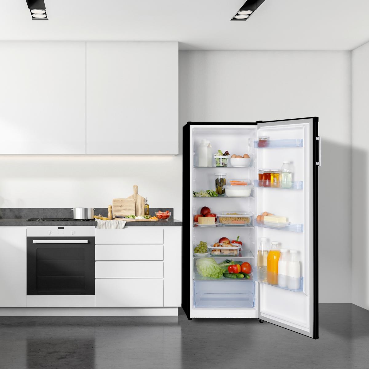 Kühlschrank NABO KT 2526 EEKL: E, 242 Liter - Dunkelgrau, Basics, Metall (54,5/143/55,5cm) - Nabo