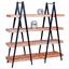 Standregal Celbridge B:140cm Akaziefarben - Schwarz/Akaziefarben, Basics, Holz/Metall (140/146/40cm) - Livetastic Standregal Celbridge B:140cm Akaziefarben - Schwarz/Akaziefarben, Basics, Holz/Metall (140/146/40cm) - Livetastic