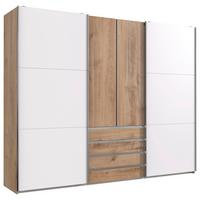 Tolóajtós Szekrény Magic 300/236 Cm - tölgyfa színű/fehér, Modern, faalapú anyag (300/236/65cm) - MID.YOU