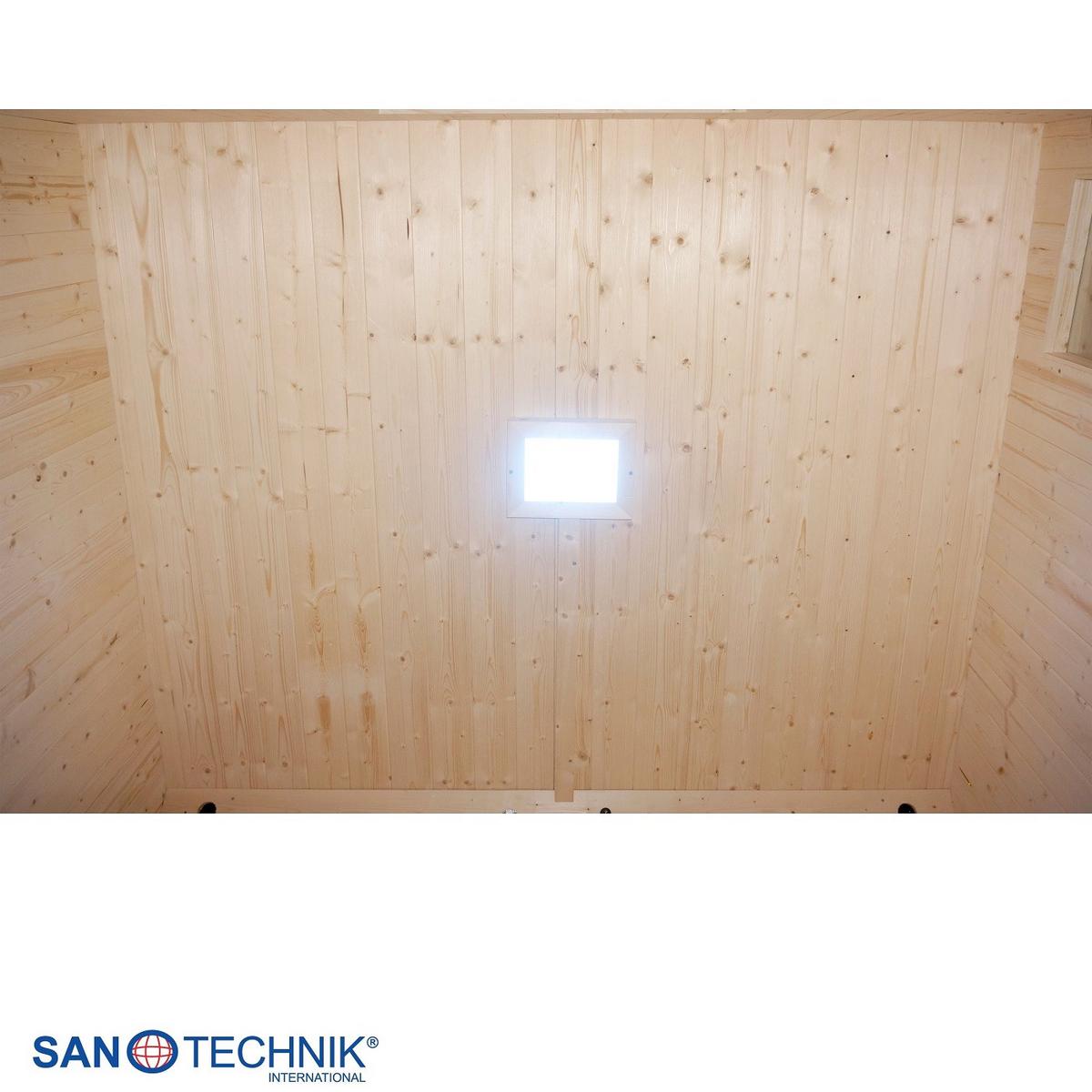 INFRAROTKABINE Lahti Holzfarben B: 181,5 cm - Fichtefarben, KONVENTIONELL, Holz (198/181,5/202,2cm) - Sanotechnik