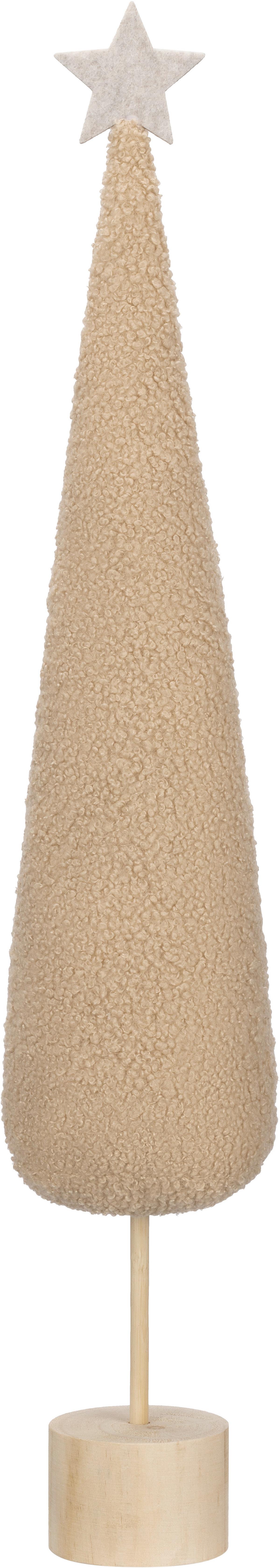 Dekoweihnachtsbaum Filip - Braun, KONVENTIONELL, Holz/Textil (11/11/65cm) - Luca Bessoni