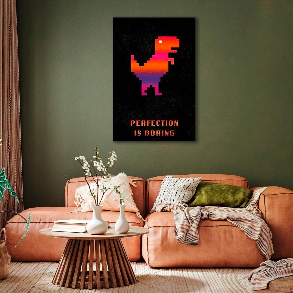 Leinwandbild Perfection Orange Schwarz B: 80 Cm - Schwarz/Orange, Basics, Holz/Textil (80/120/1.2cm) - artgeist