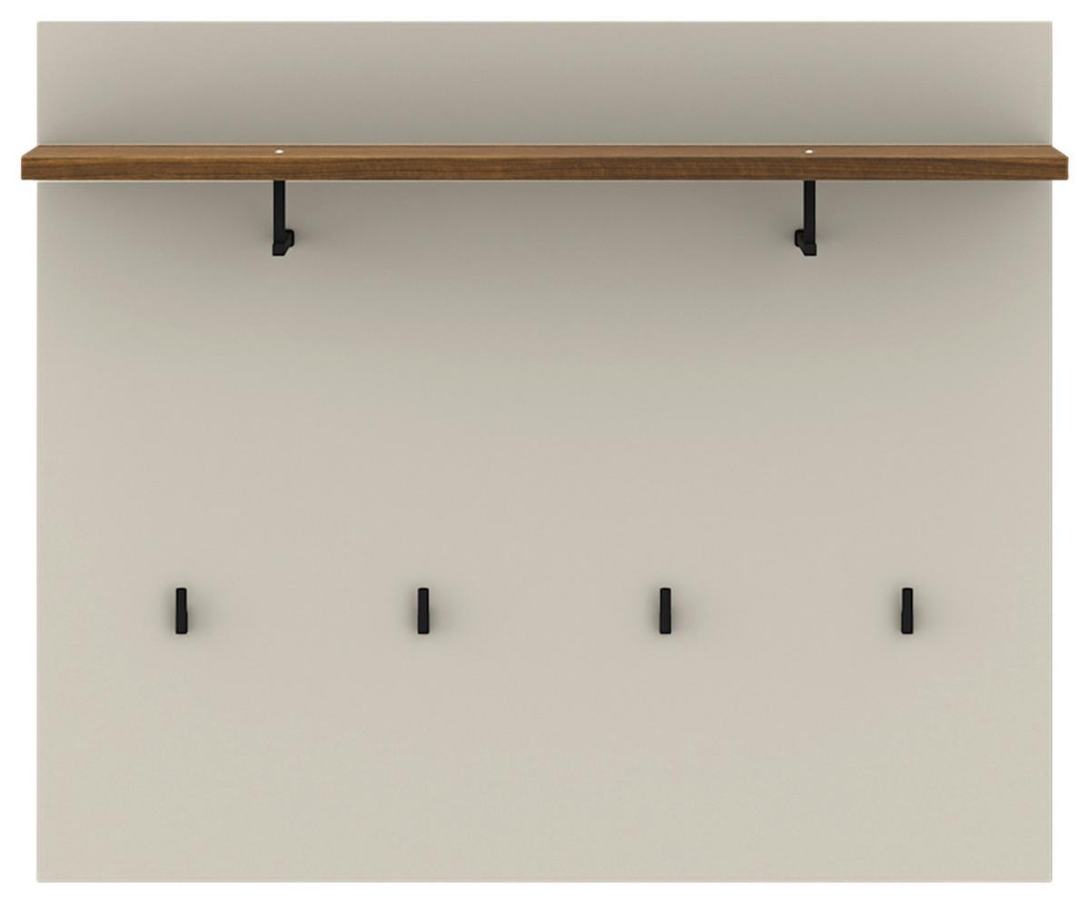 Garderobenpaneel Salo Kaschmir/Nussbaum B: 94,2cm - Kaschmir/Nussbaumfarben, MODERN, Holzwerkstoff (94,2/80/30cm)