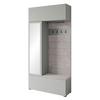 Garderobe Tejo Grau B: 1150 cm - Grau, Design, Holzwerkstoff (115/231,9/37,5cm) - Livetastic
