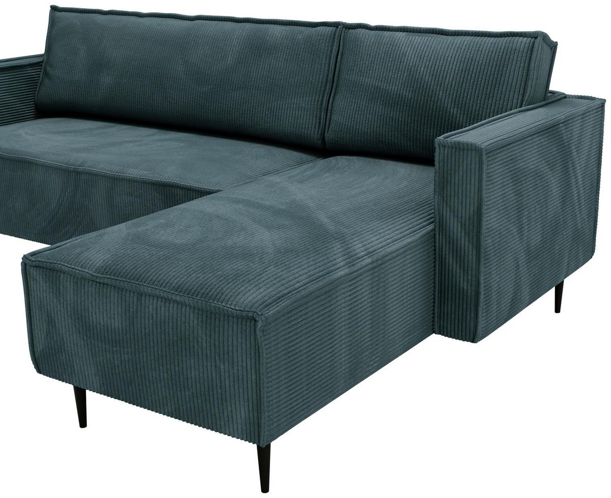Ranger Petrol S: 223x151 Cm - Petrol/Schwarz, Design, Textil (223/151cm) - Livetastic
