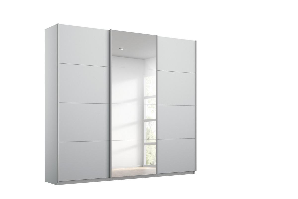 Šatníková skriňa KULMBACH - sivá/hliníková, Konventionell, kov/kompozitné drevo (271/229/62cm) - Mömax
