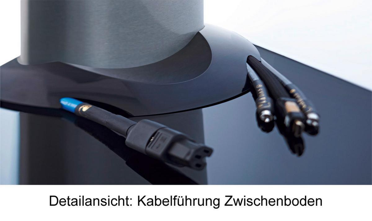 TV-Rack Bis 70“ Schwenkbar + Rollen Tosal Max. 30 Kg - Silberfarben/Schwarz, KONVENTIONELL, Glas/Metall (60/100/44cm) - MID.YOU