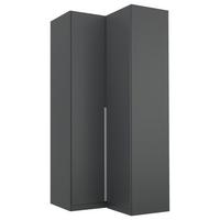 Eckschrank B: 100 Cm Alabama, Grau - Grau, MODERN, Holzwerkstoff (100/229/102cm) - Rauch Möbel
