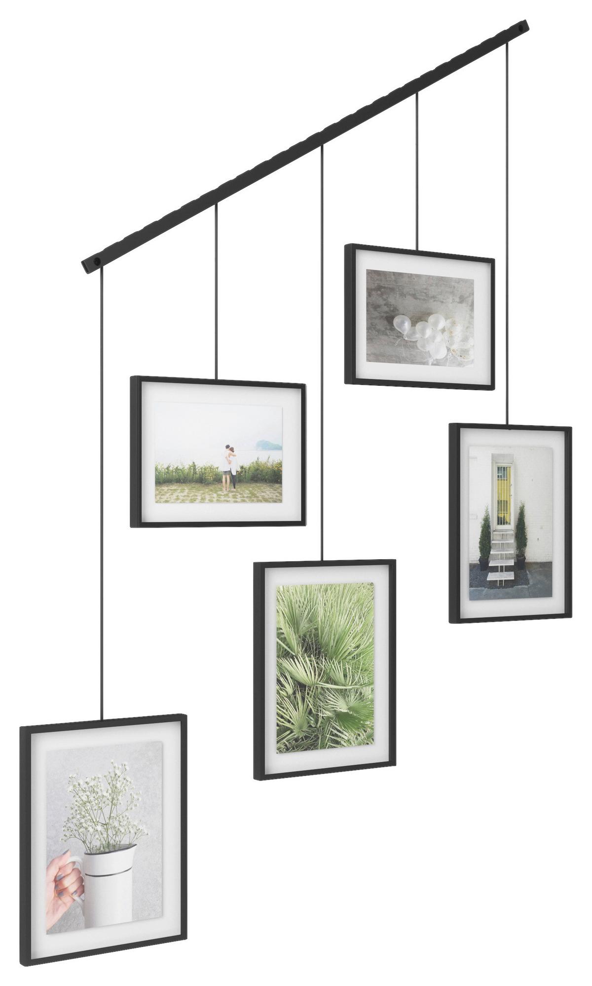 Collagen-Bilderrahmen Schwarz B: 79,4 cm - Schwarz, Design, Glas/Metall (79,4/3,18/69,5cm) - Umbra