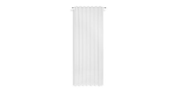 Vorhang mit Band Daniela 140x245 cm Weiß Streifen - Weiß, MODERN, Textil (140/245cm) - Luca Bessoni