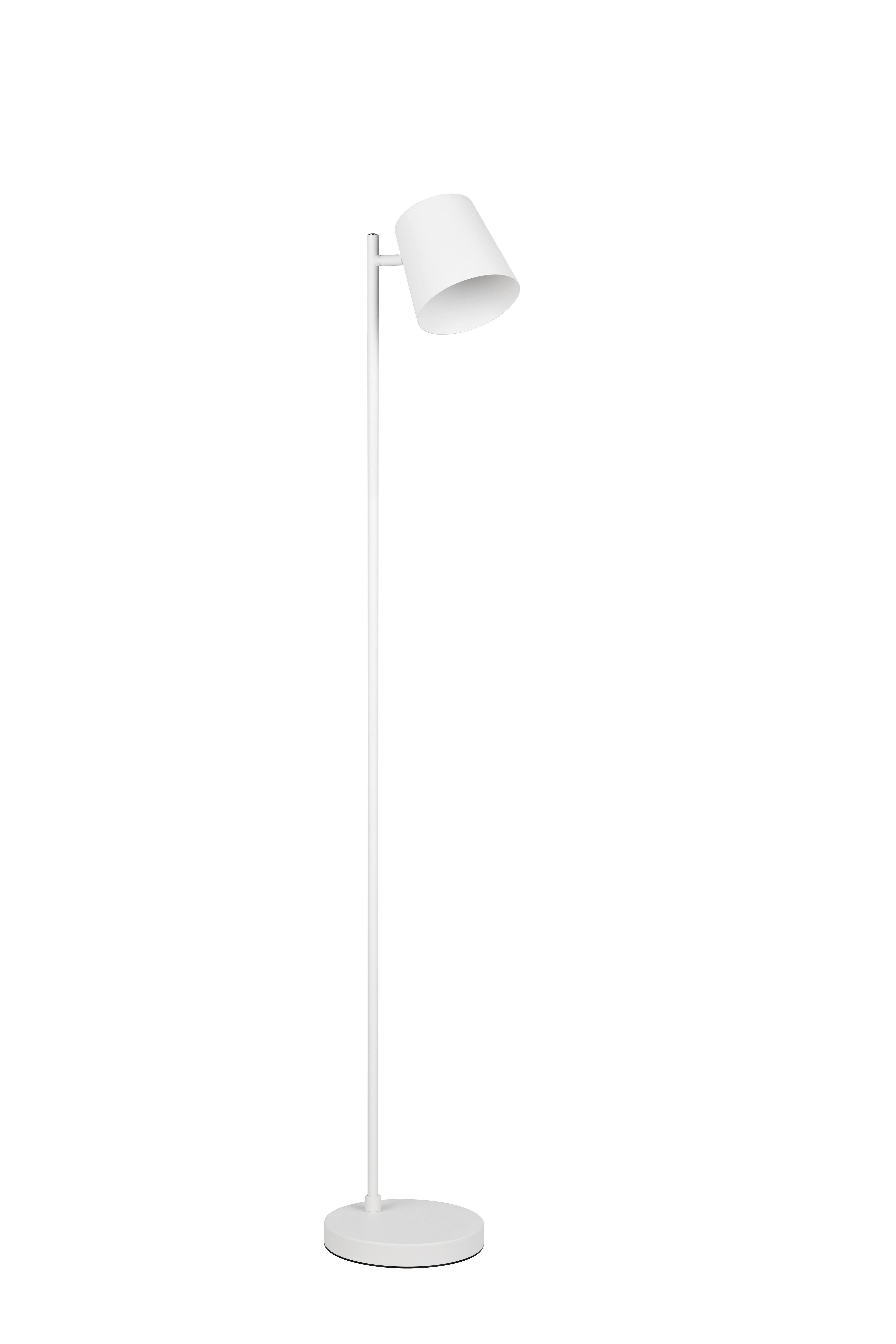 Akku-Stehleuchte Blake Weiß D: 20 cm - Weiß, KONVENTIONELL, Metall (20/125cm)