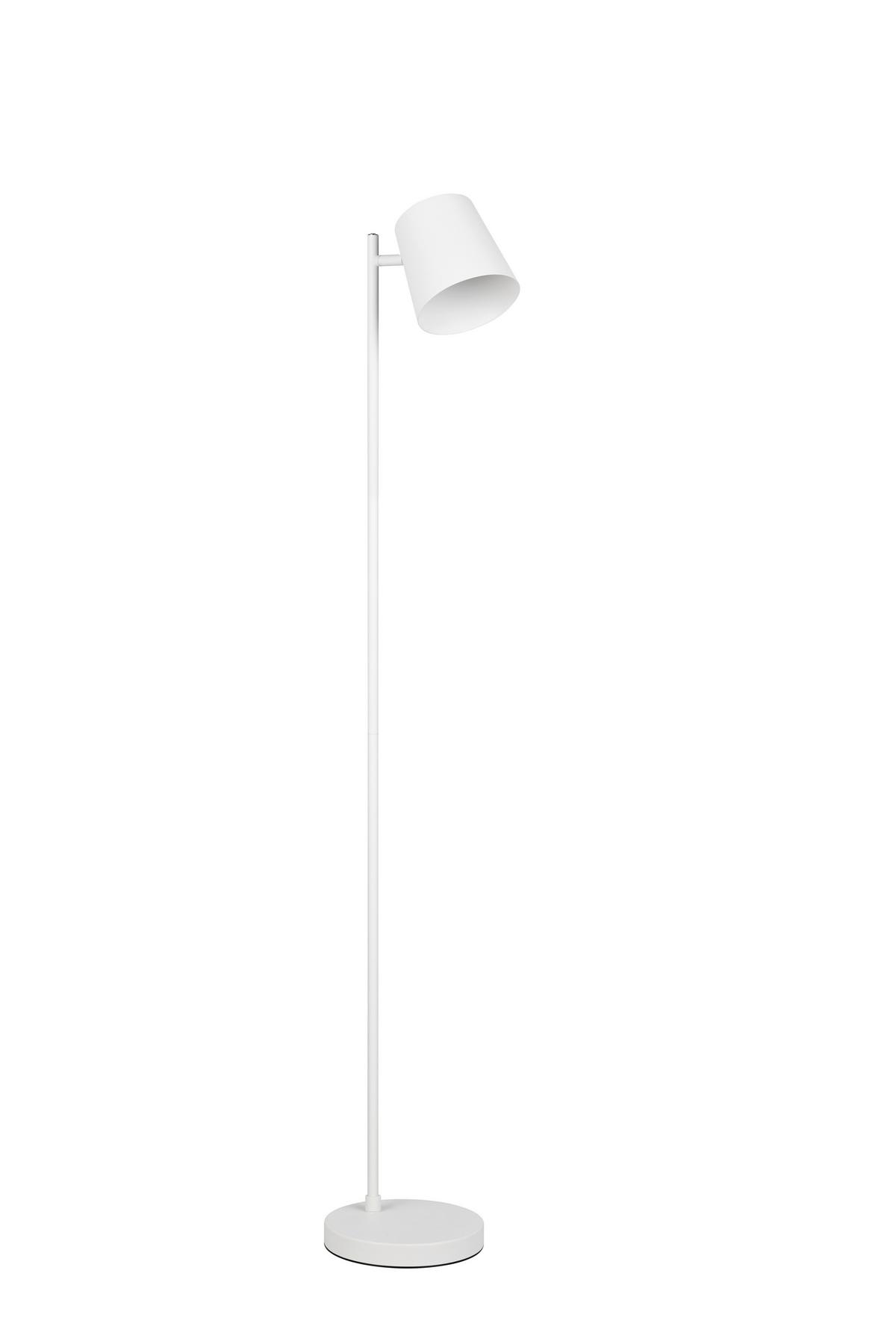 Akku-Stehleuchte Blake Weiß D: 20 cm - Weiß, KONVENTIONELL, Metall (20/125cm)