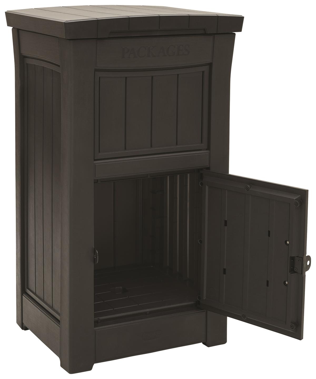 Paketbox Wetterfest Parcel 62x112x53 Cm - Graphitfarben, Basics, Kunststoff (62/112/53cm)