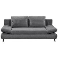 Schlafsofa Sunny 3dl Anthrazit B: 212 Cm - Anthrazit/Schwarz, KONVENTIONELL, Holzwerkstoff/Textil (212/88/101cm) - MID.YOU