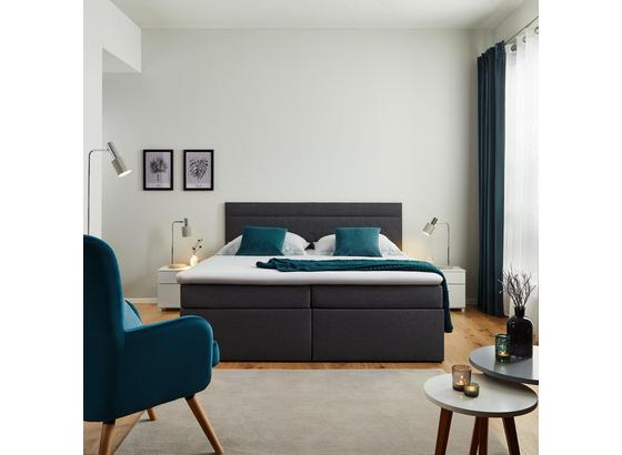 Boxspring Posteľ Rosa 180 - tmavosivá, Moderný, drevo/textil (205/180/103cm) - Modern Living Boxspring Posteľ Rosa 180 - tmavosivá, Moderný, drevo/textil (205/180/103cm) - Modern Living