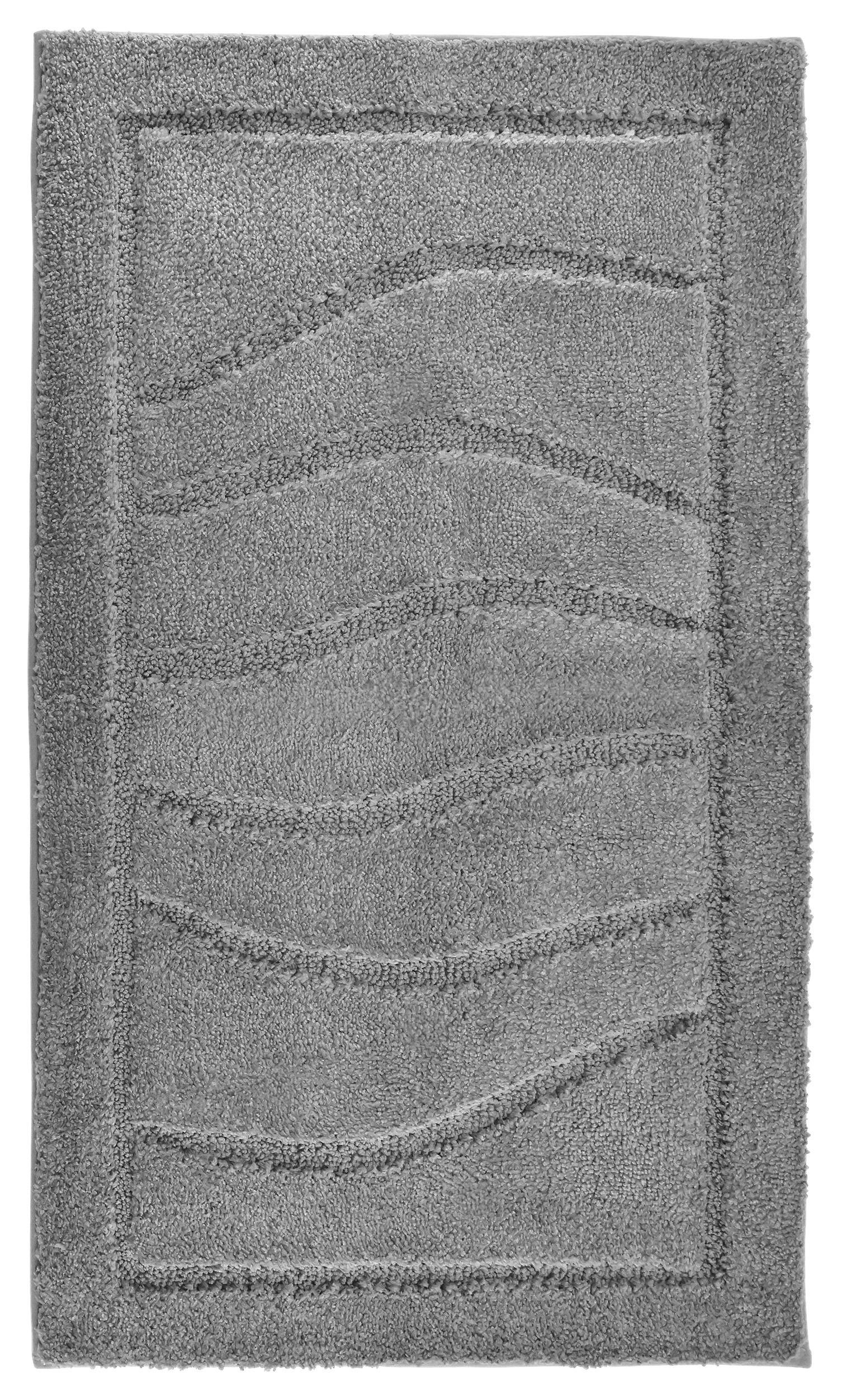 Badematte Lasse Graphit 60x100 Cm Rutschhemmend - Graphitfarben, ROMANTIK / LANDHAUS, Textil (60/100cm) - James Wood
