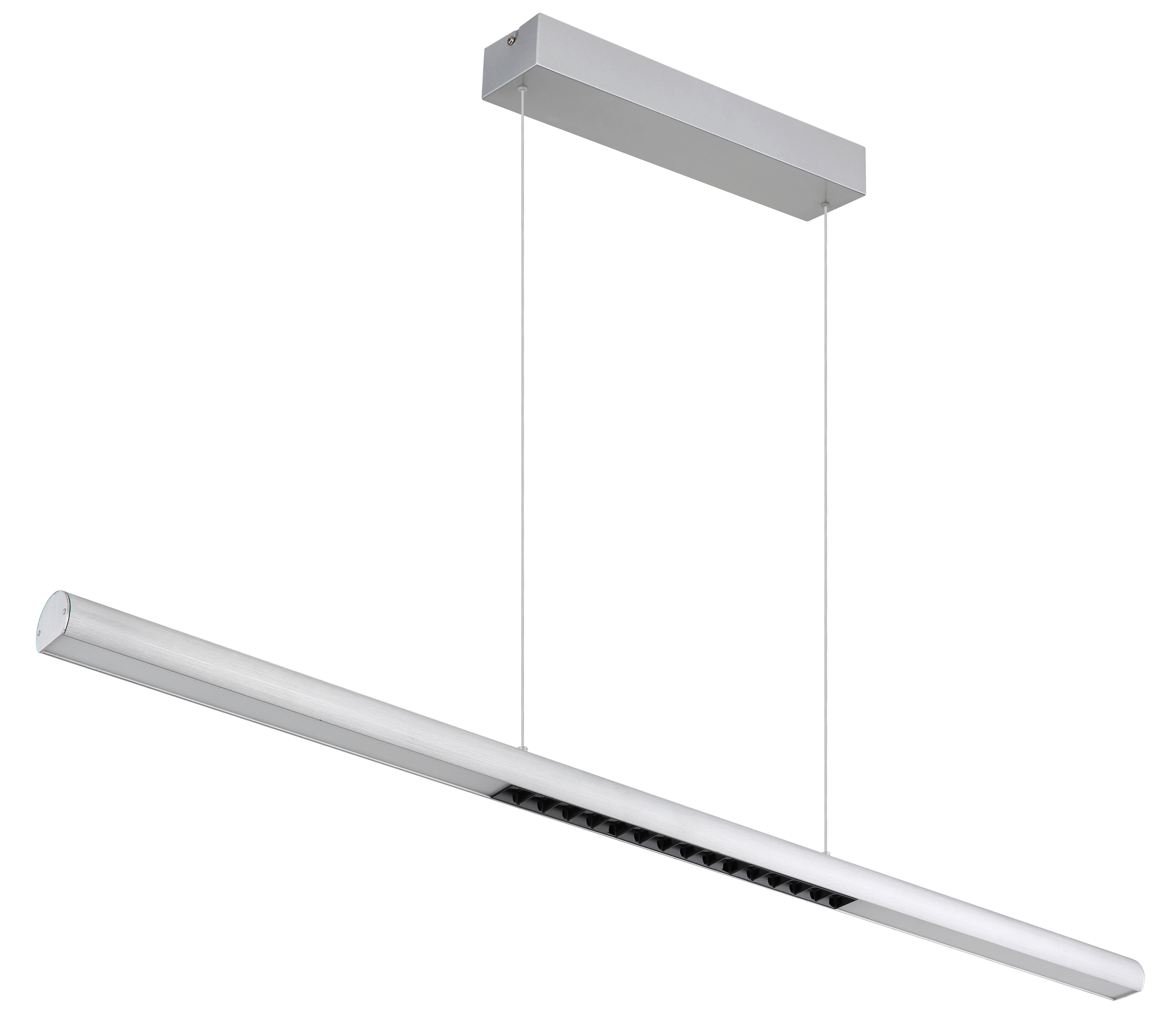 Led-hängeleuchte 3000/4000/6500k - Transparent/Weiß, Design, Kunststoff/Metall (120/8/150cm) - Globo