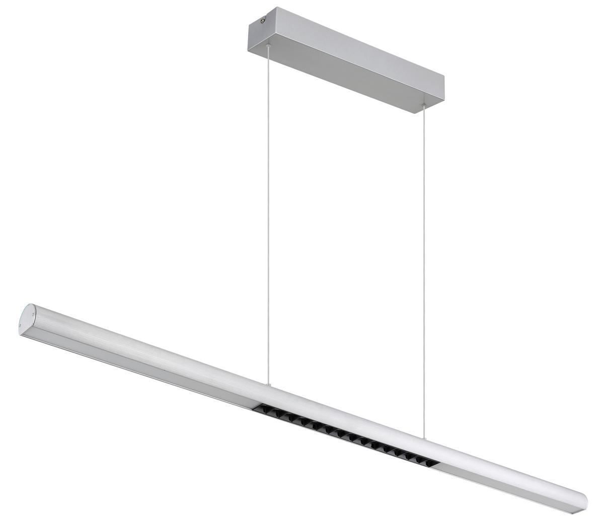 Led-hängeleuchte 3000/4000/6500k - Transparent/Weiß, Design, Kunststoff/Metall (120/8/150cm) - Globo