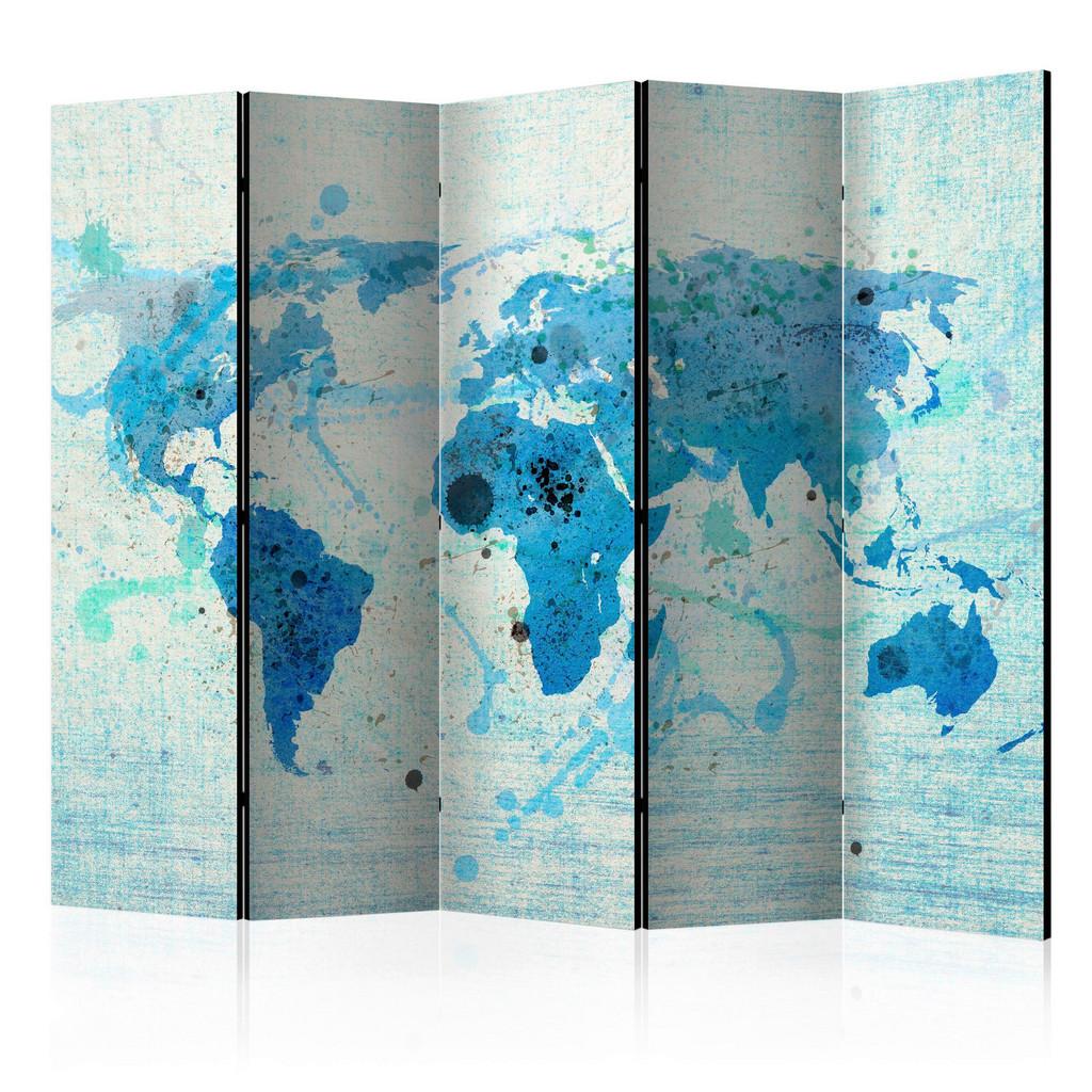 PARAVENT Multicolor Hellblau B: 225 cm