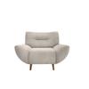 Sessel Drago Beige B/H/T: 111/81/90 cm - Wildeiche/Beige, MODERN, Textil (111/81/90cm) - MID.YOU