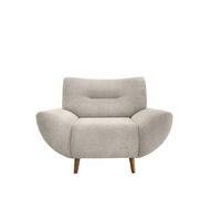 Sessel Drago Beige B/h/t: 111/81/90 Cm - Wildeiche/Beige, MODERN, Textil (111/81/90cm) - MID.YOU