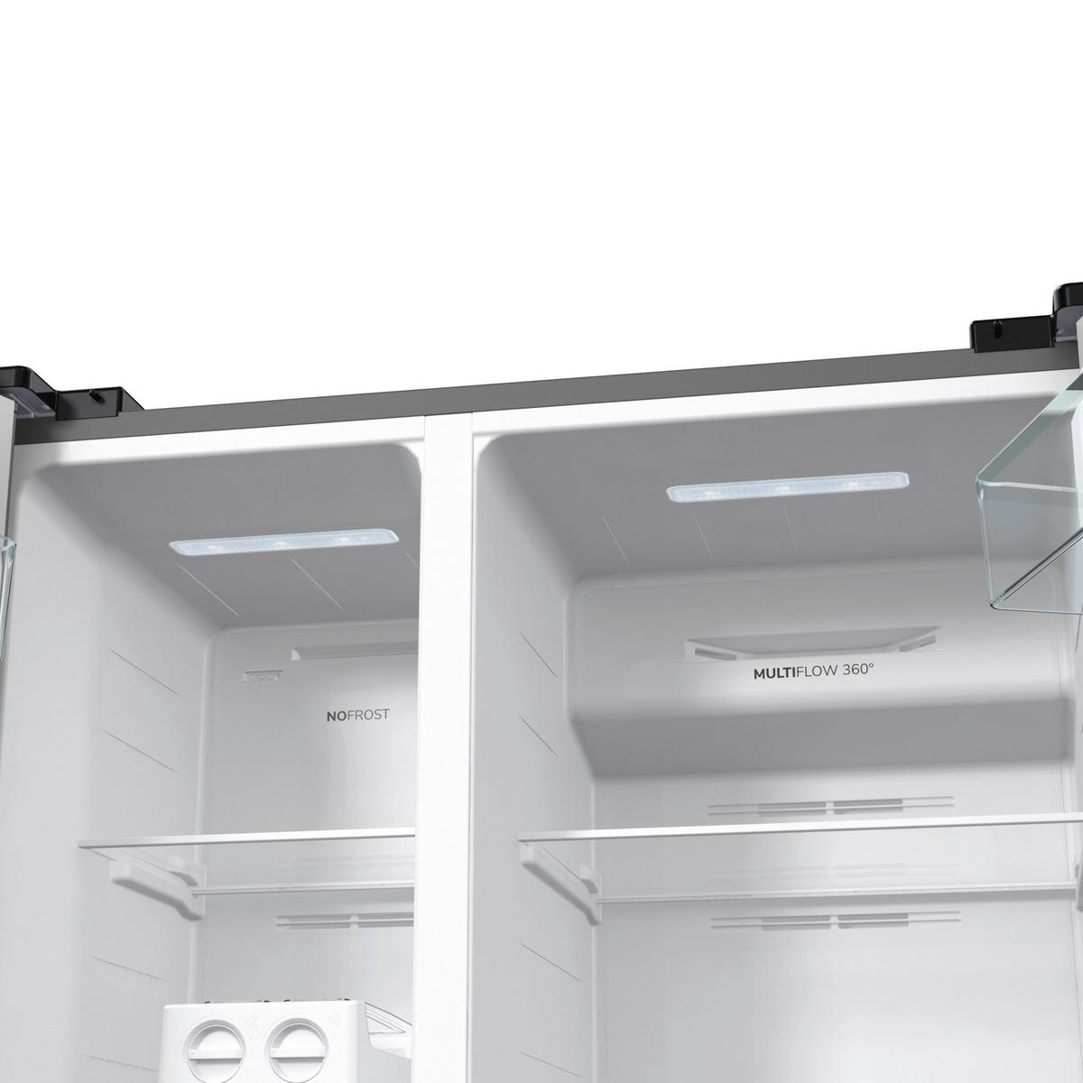 Side-By-Side Nrr9185eaxl Silberfarben Super-Gefrieren - Silberfarben, Basics, Metall (91/178,6/64,3cm)