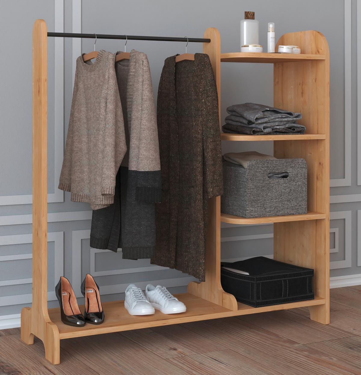 Garderobe Lempu Honigeiche Dekor - Honigeiche, MODERN, Holzwerkstoff (106/110/35cm) - MID.YOU