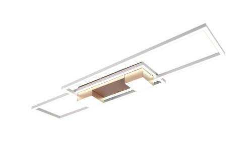 LED-Deckenleuchte 647710465 Albany - Braun/Grau, Design, Metall (100/28/8cm) - Trio Leuchten