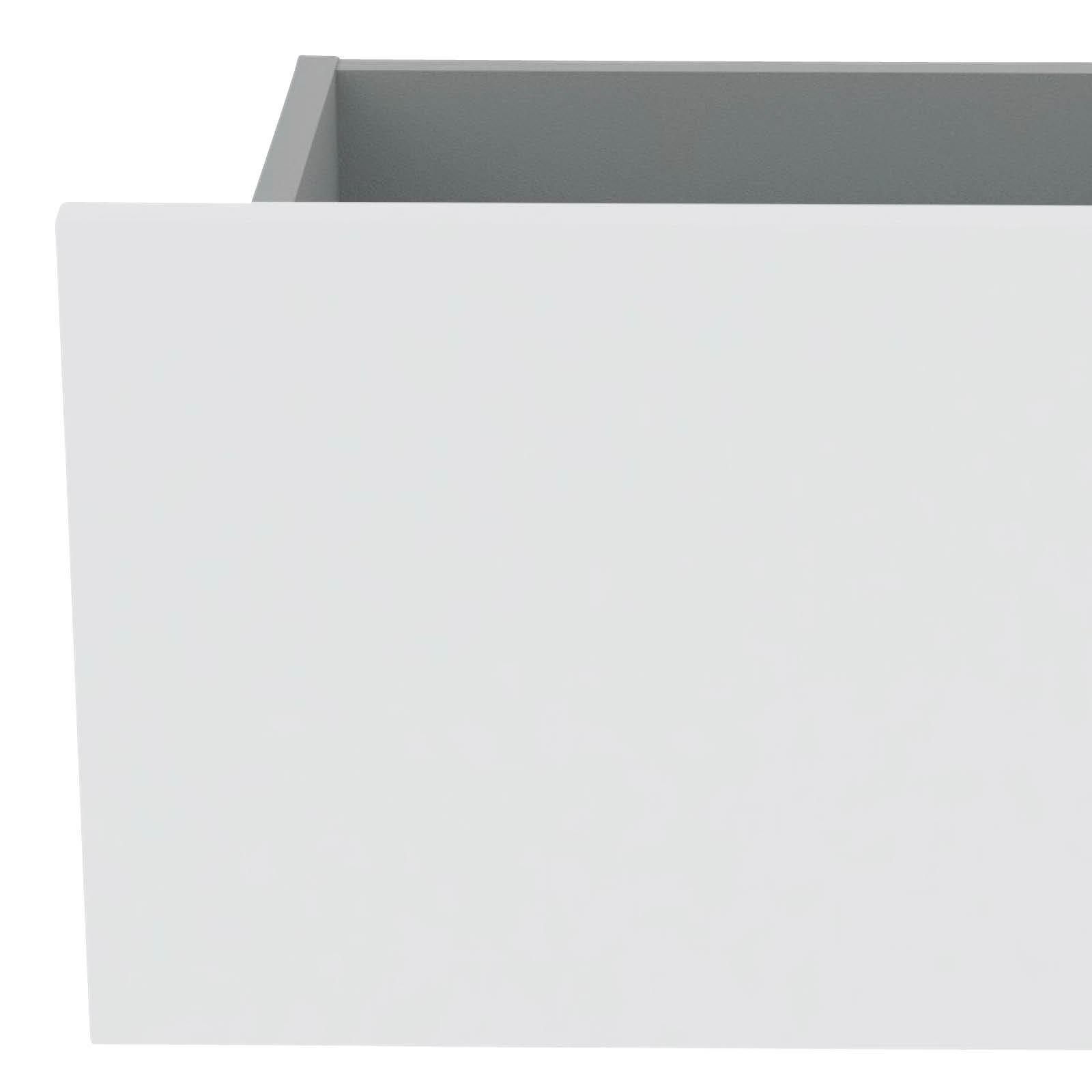 Schubkasteneinsatz Unit-Elements B: 45,3 Cm Weiß - Weiß, MODERN, Holzwerkstoff (45,3/21,9/36,6cm) - Ondega