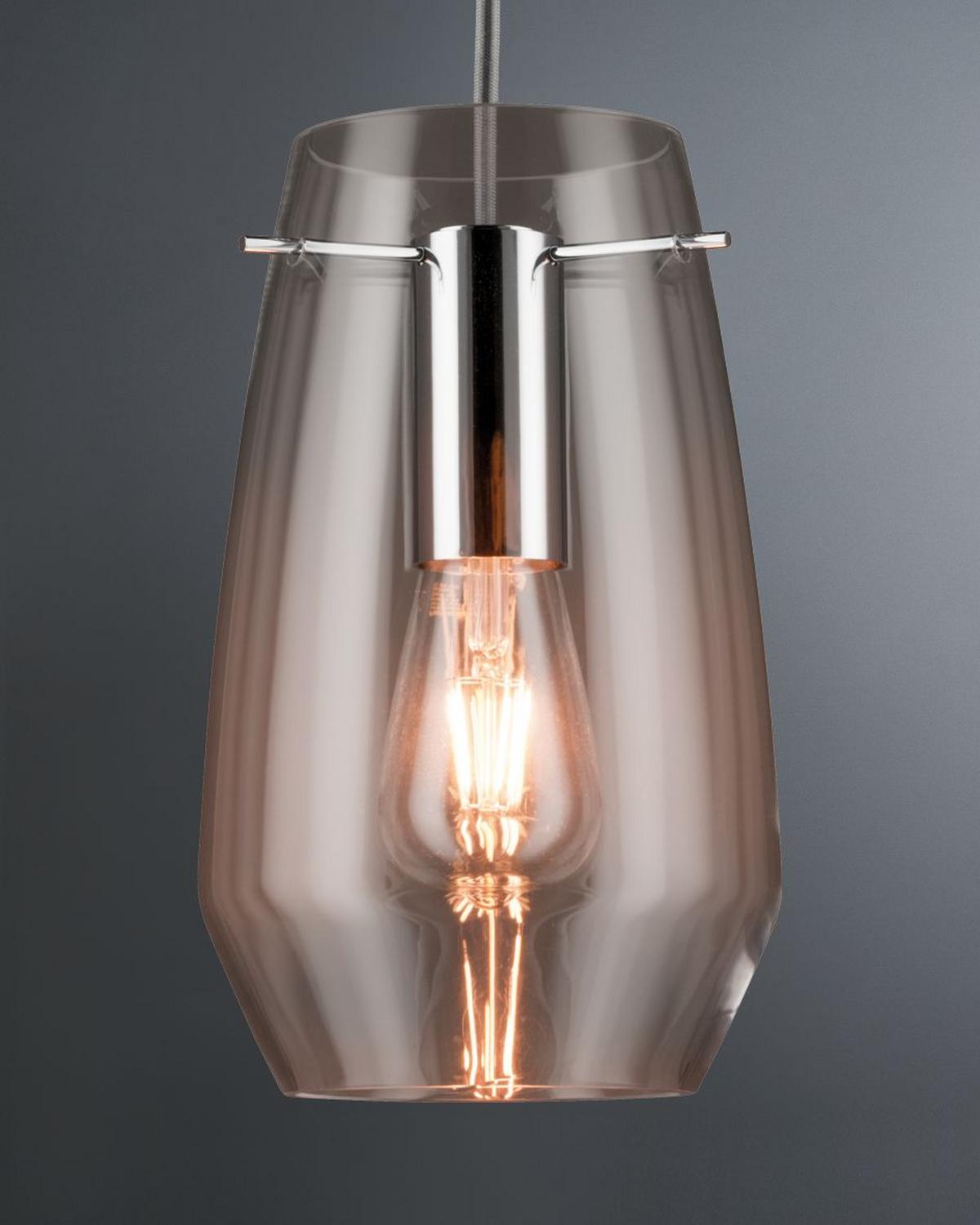 Schienensystem Urail Leuchtenschirm 95351 Klarglas - Klar, Design, Glas (28cm) - Paulmann