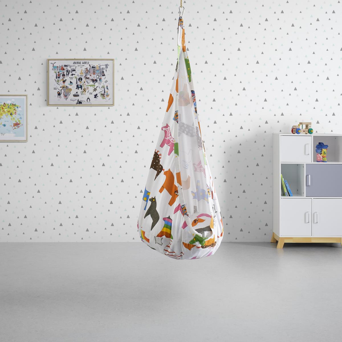 Hojdačka pre deti POOH - viacfarebná/biela, Modern, textil (70/150/70cm) - Bessagi Kids