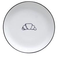 Dezertný tanier BELGIC LIGHTNESS - čierna/biela, Modern, keramika (17,5/2,1cm) - Mömax