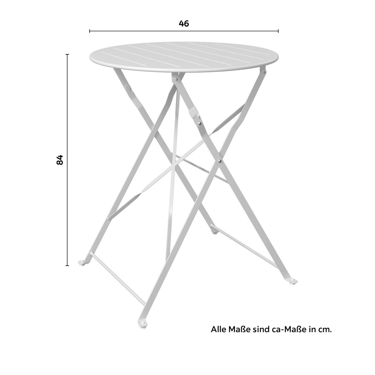 BALKÓNOVÁ ZOSTAVA OLGA - béžová, Basics, kov (46/46/84cm) - Mömax
