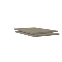 SADA VKLÁDACÍCH POLIC UNIT - hnědá, Moderní, kompozitní dřevo (42,4/1,8/55cm) - Ondega