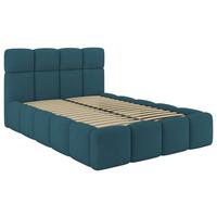 Polsterbett Cloudy Türkis, Lf: 120x200 Cm - Türkis, Trend, Holz/Holzwerkstoff (120/200cm) - Luca Bessoni