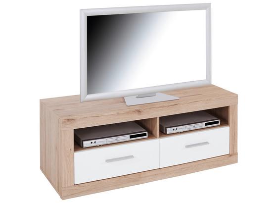 TV-Lowboard Malta B: 128 cm San Remo Eiche, Weiß - Eichefarben/Weiß, MODERN, Holz (128/50/42cm) TV-Lowboard Malta B: 128 cm San Remo Eiche, Weiß - Eichefarben/Weiß, MODERN, Holz (128/50/42cm)