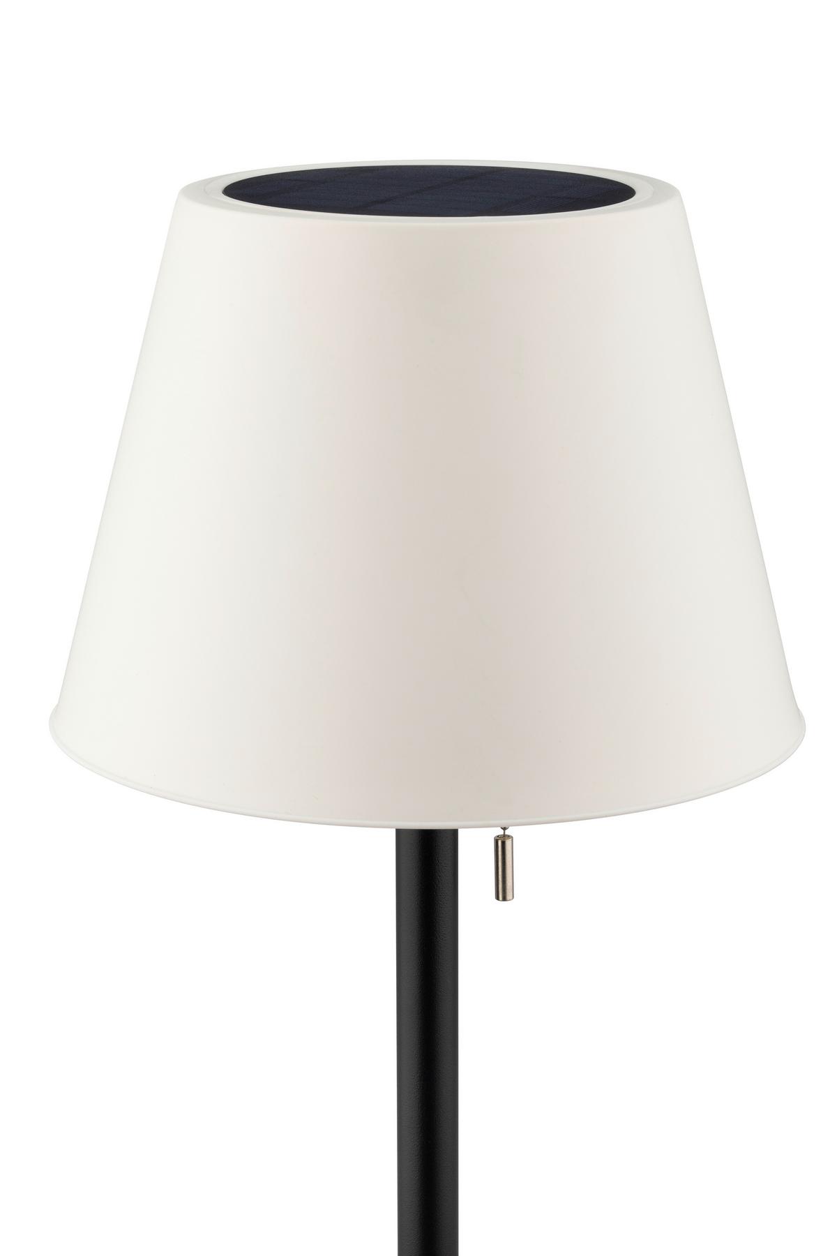 SOLÁRNÍ SVÍTIDLO STEH - bílá/černá, Romantický / Rustikální, kov/plast (22/137cm) - Mömax