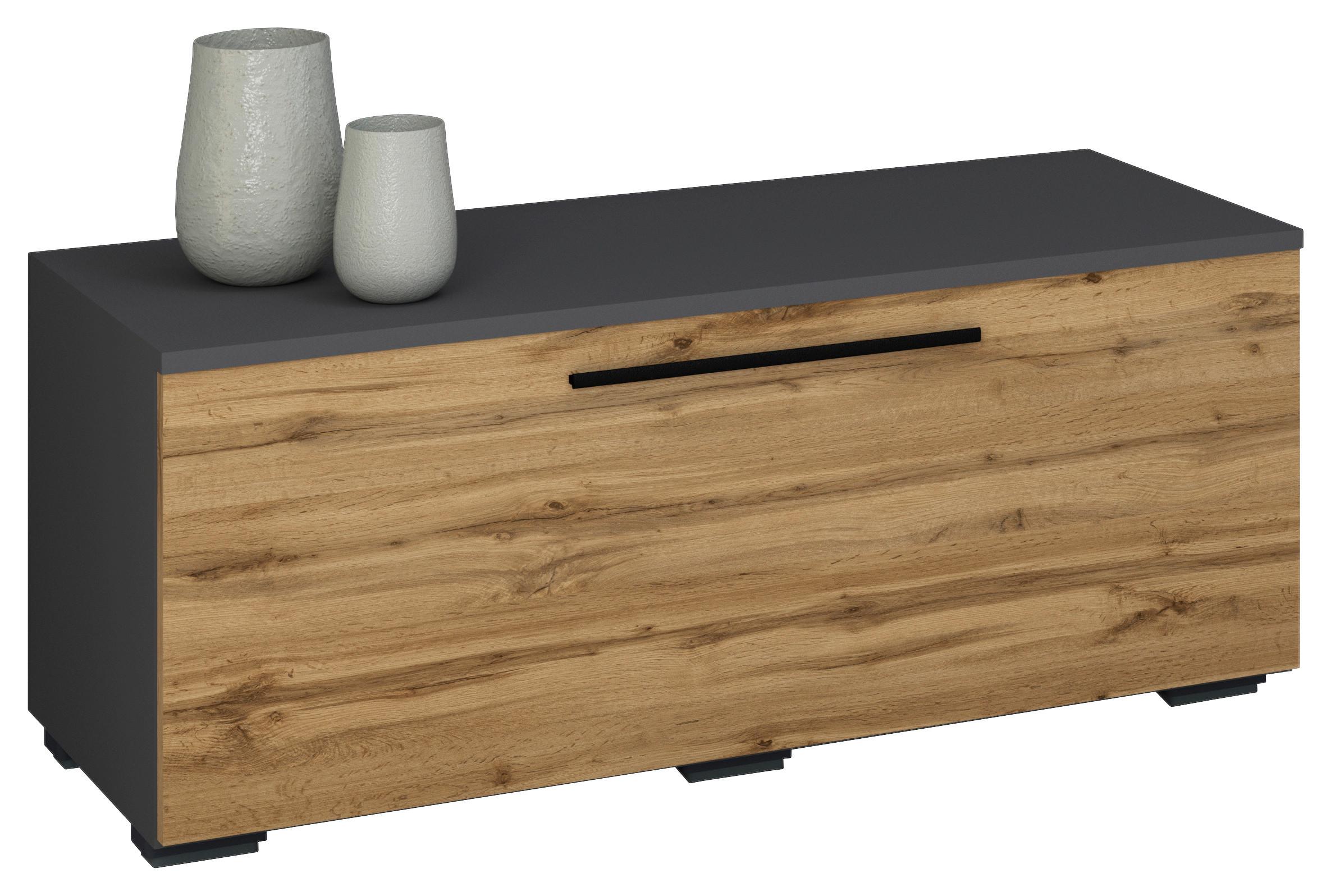 TV-Lowboard Arila B: 95 cm Anthrazit