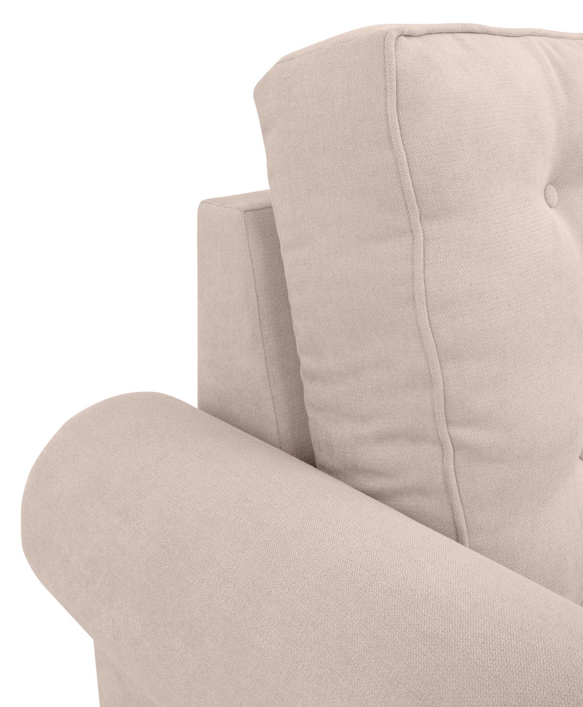 Sessel Arles, Beige 1 B: 93 Cm - Beige/Buchefarben, Design, Textil (93/89/82cm) - MID.YOU