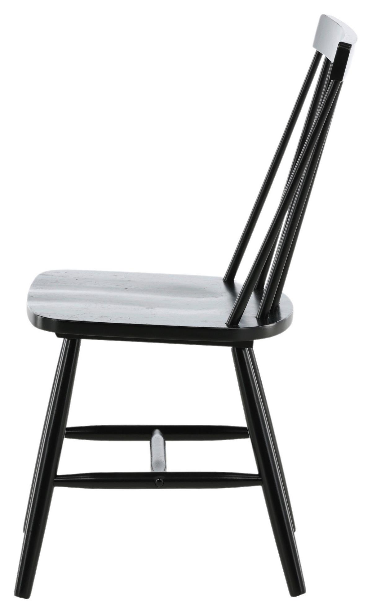 Stuhl-set Lönneberga - Schwarz, Design, Holz (43/87/55cm) - Livetastic