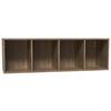 Wandregal Las Vegas Eiche Dunkel Dekor B: 120 cm - Eiche dunkel, MODERN, Holzwerkstoff (120/36/37cm) - Vertico