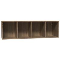 Wandregal Las Vegas Eiche Dunkel Dekor B: 120 cm - Eiche dunkel, MODERN, Holzwerkstoff (120/36/37cm) - Vertico