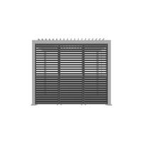 Lamellenwand verstellbar 93cm für Core+Pergola 3x4m und 3x6m - Anthrazit, Basics, Metall (92,5/234/4cm) - Gardenson