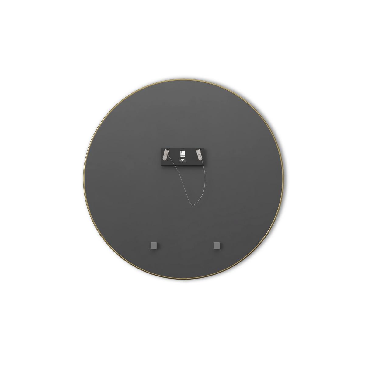 NÁSTĚNNÉ ZRCADLO ZAIRE - barvy zlata, Basics, kov/sklo (86/86/3cm) - Umbra