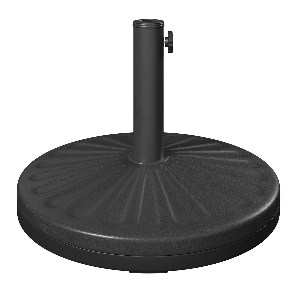 STOJAN NA SLNEČNÍK KARL - čierna, Basics, plast/kameň (50/34cm) - Mömax