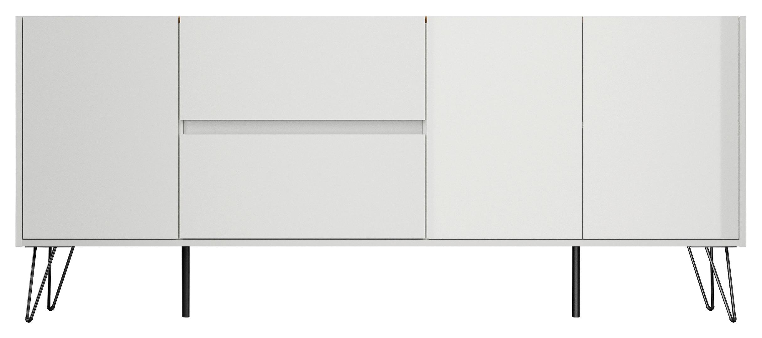 Sideboard Posseik Industrial Eichefarben/Weiß B: 177 cm