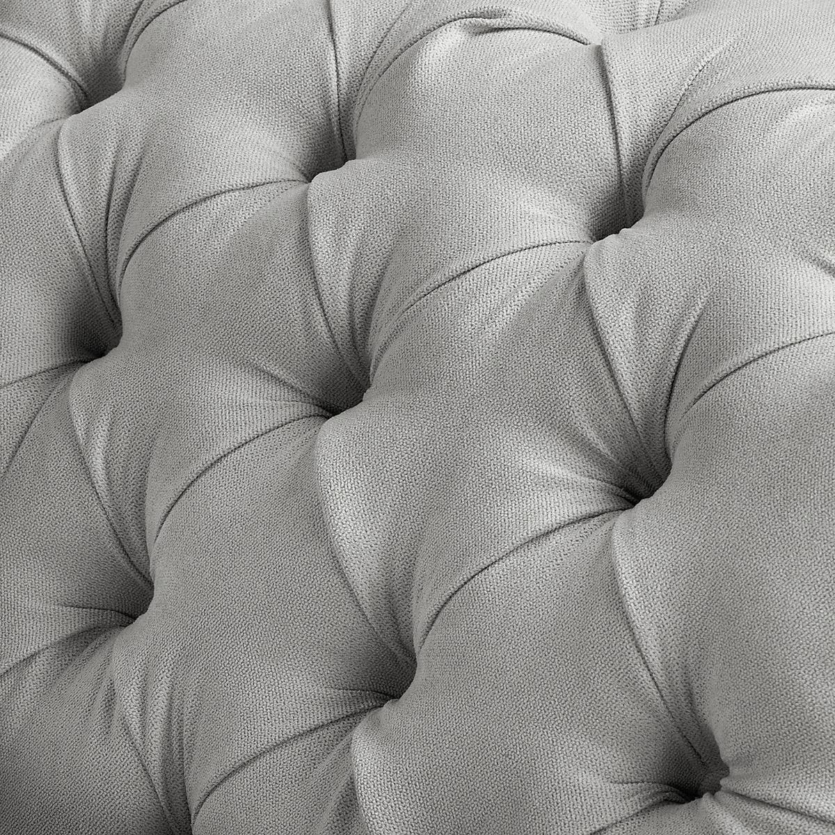 Récamiere Pako Grau B: 185cm - Braun/Grau, Design, Textil (185/93/75cm) - Livetastic