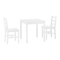 Jídelní set Matias bílá - bílá, Moderní, dřevo (75/75/73cm) - Bessagi Home