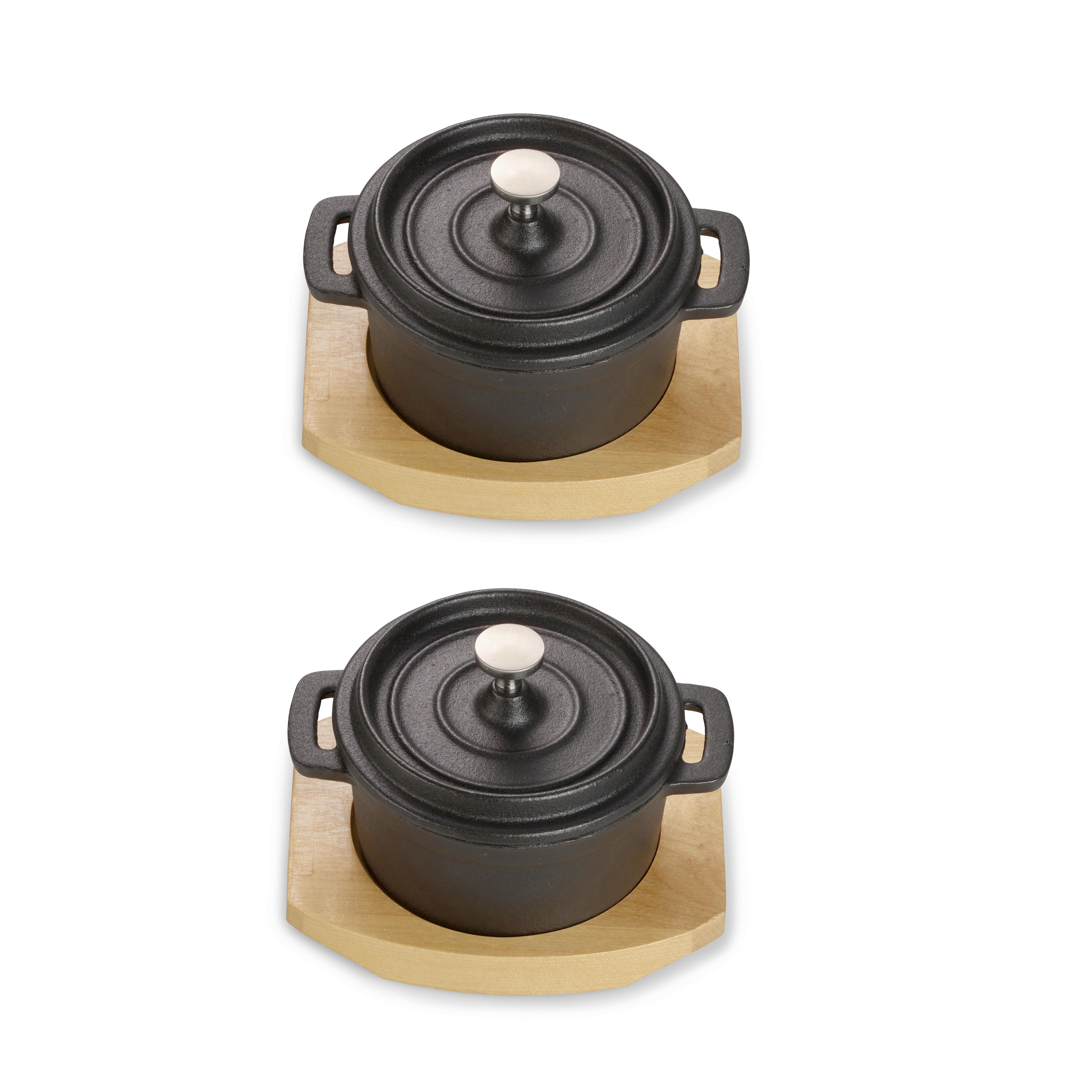 Servierpfanne Gusseisen Gusseisen, Servierpfanne - Schwarz, Basics, Metall (10cm) - Echtwerk