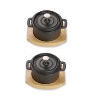 Servierpfanne Gusseisen Gusseisen, Servierpfanne - Schwarz, Basics, Metall (10cm) - Echtwerk